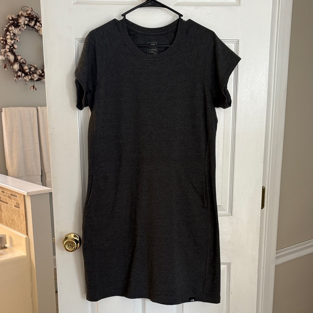 Dark Grey North Face Short Sleeve Dress